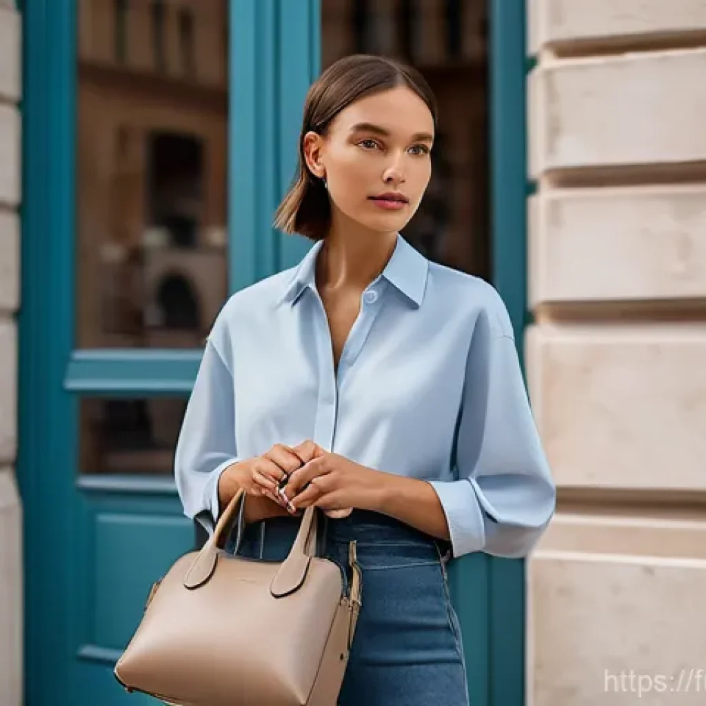 버섯 소재의 대체 가능성 평가 - **Prompt:** A fashionable woman, approximately 30-35 years old, with a chic and confident demeanor, ...