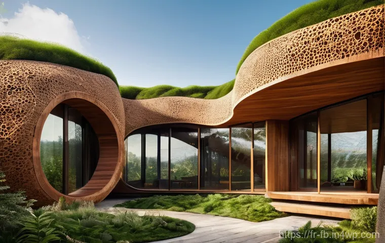 버섯 기반 소재의 기술적 발전 - **Mycelium Architecture:** Buildings, bricks, insulation, organic forms.